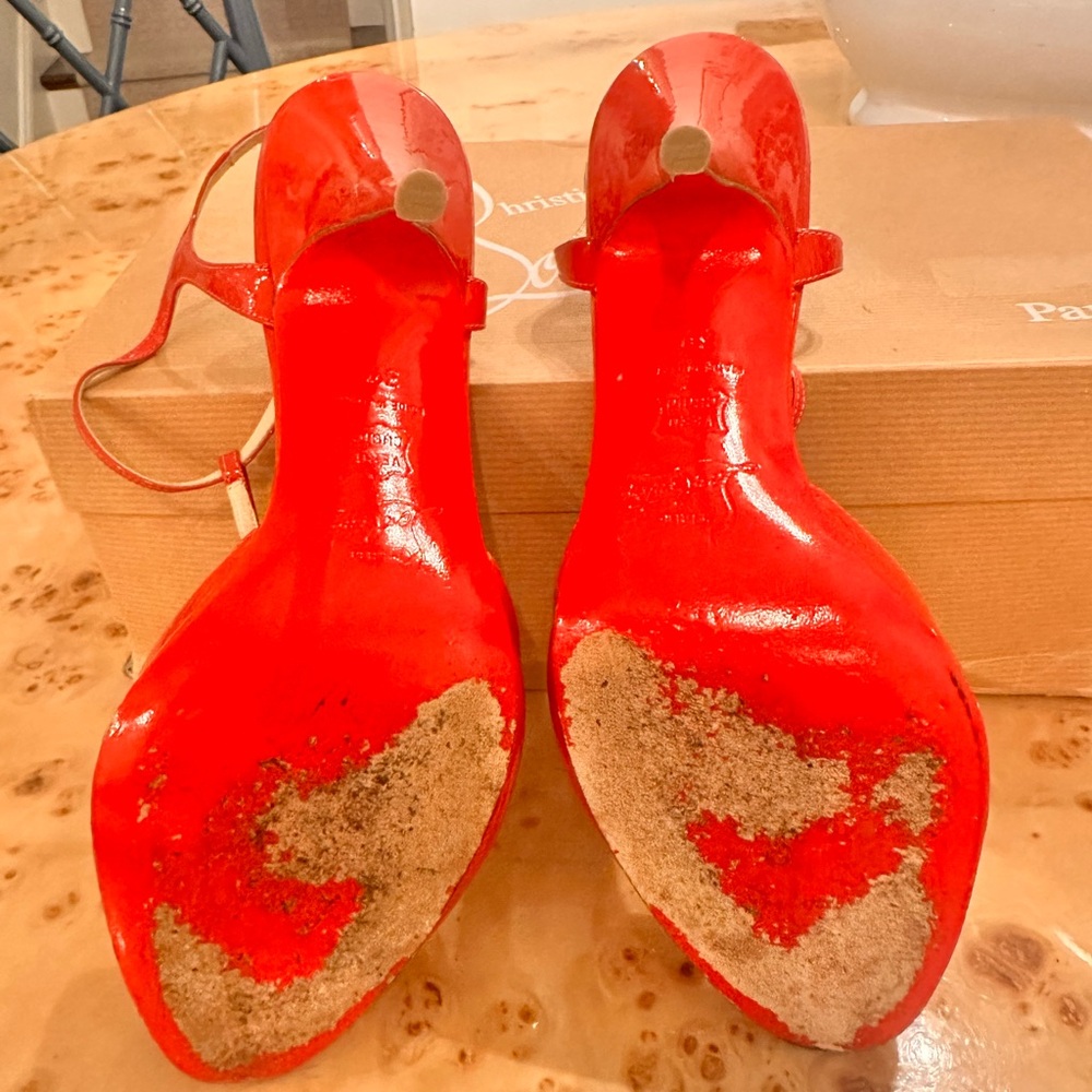 Christian Louboutin Red Women's Shoes size 39 - Picture 6 of 7